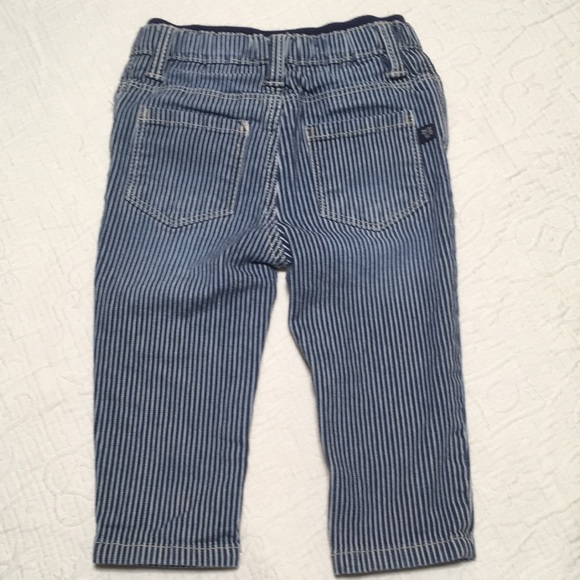 12m (4/$20) Engineer-Stripe OshKosh Jeans - Picture 11 of 16